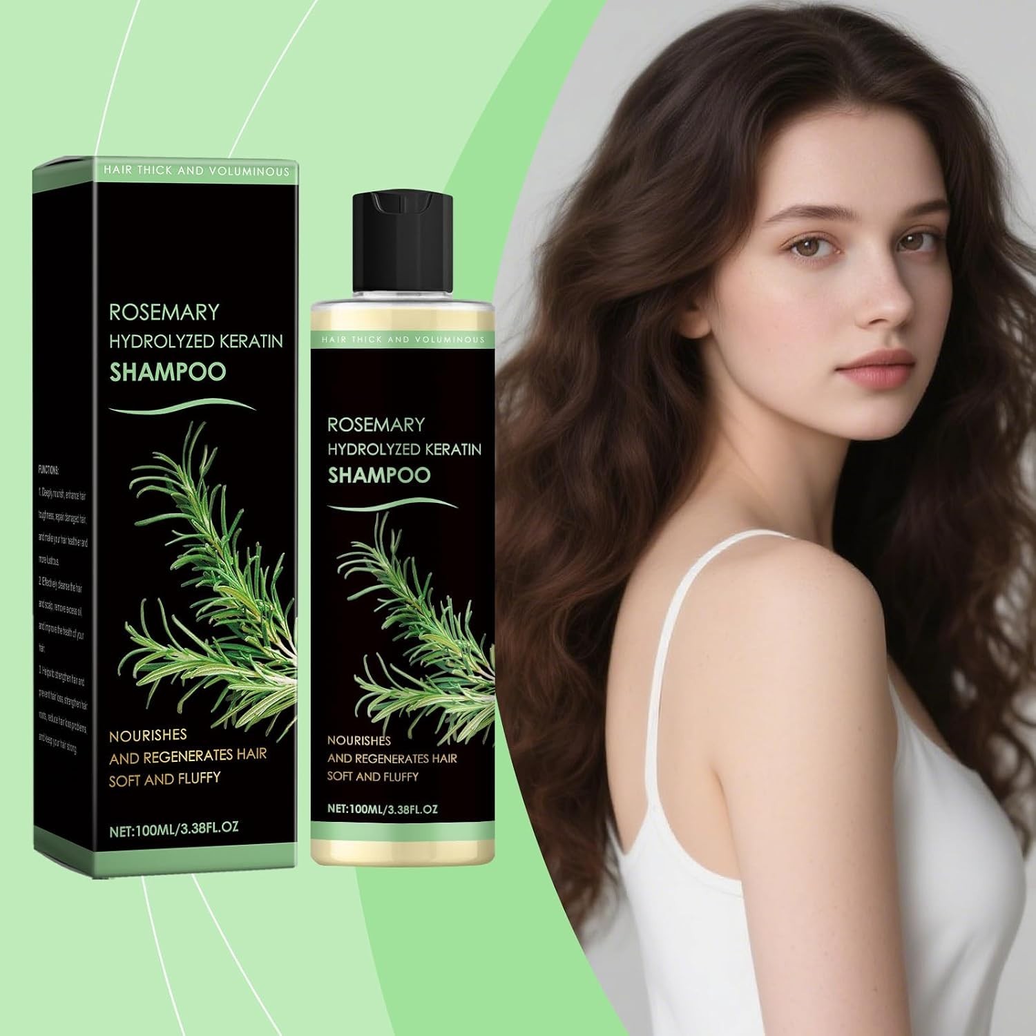 Tgideas Full Best Anti-Hair Loss Solutions Natural Rosemary shampoo