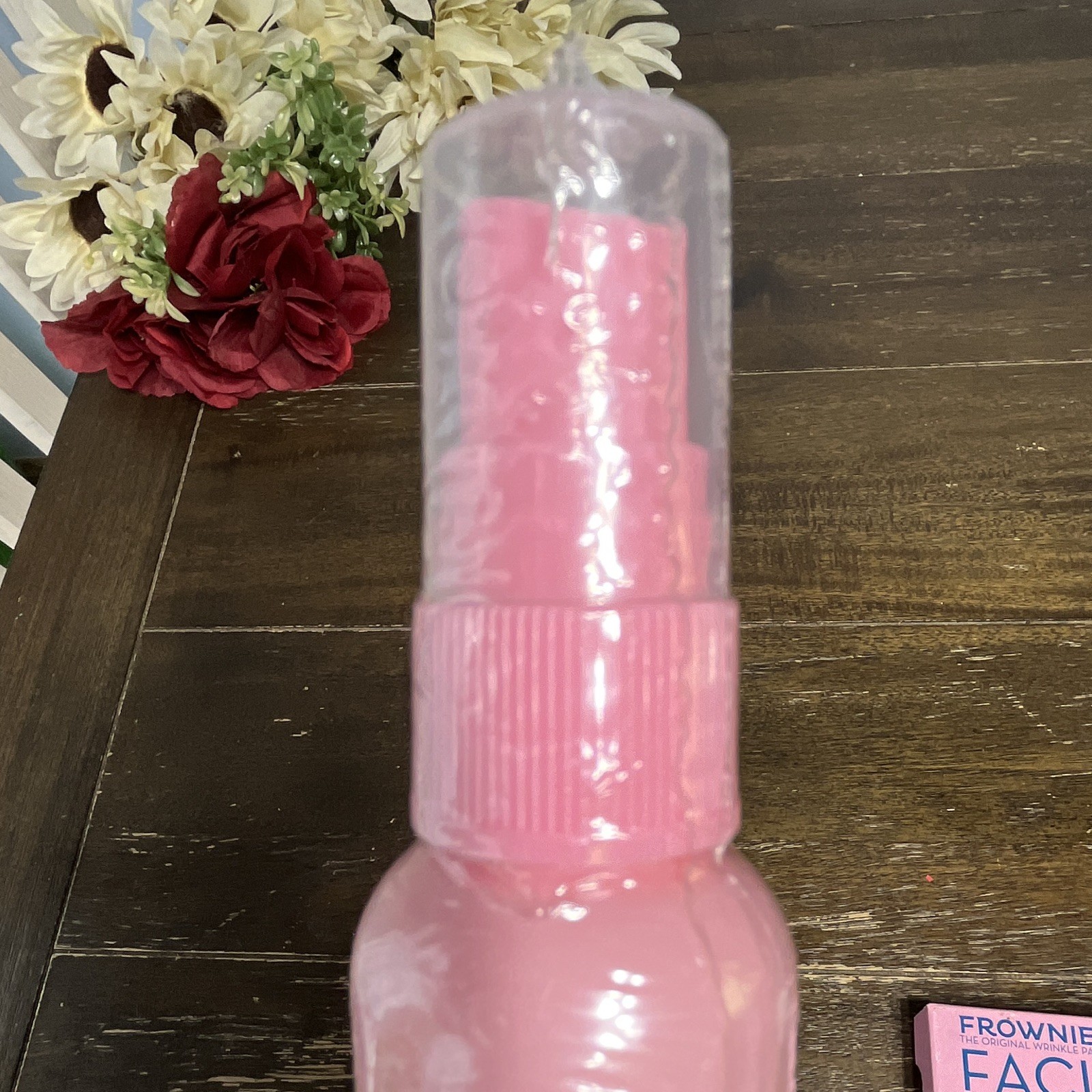 Frownies Wrinkle Facial Patches 144 + Rose Water Hydrator Spray 2 oz Set