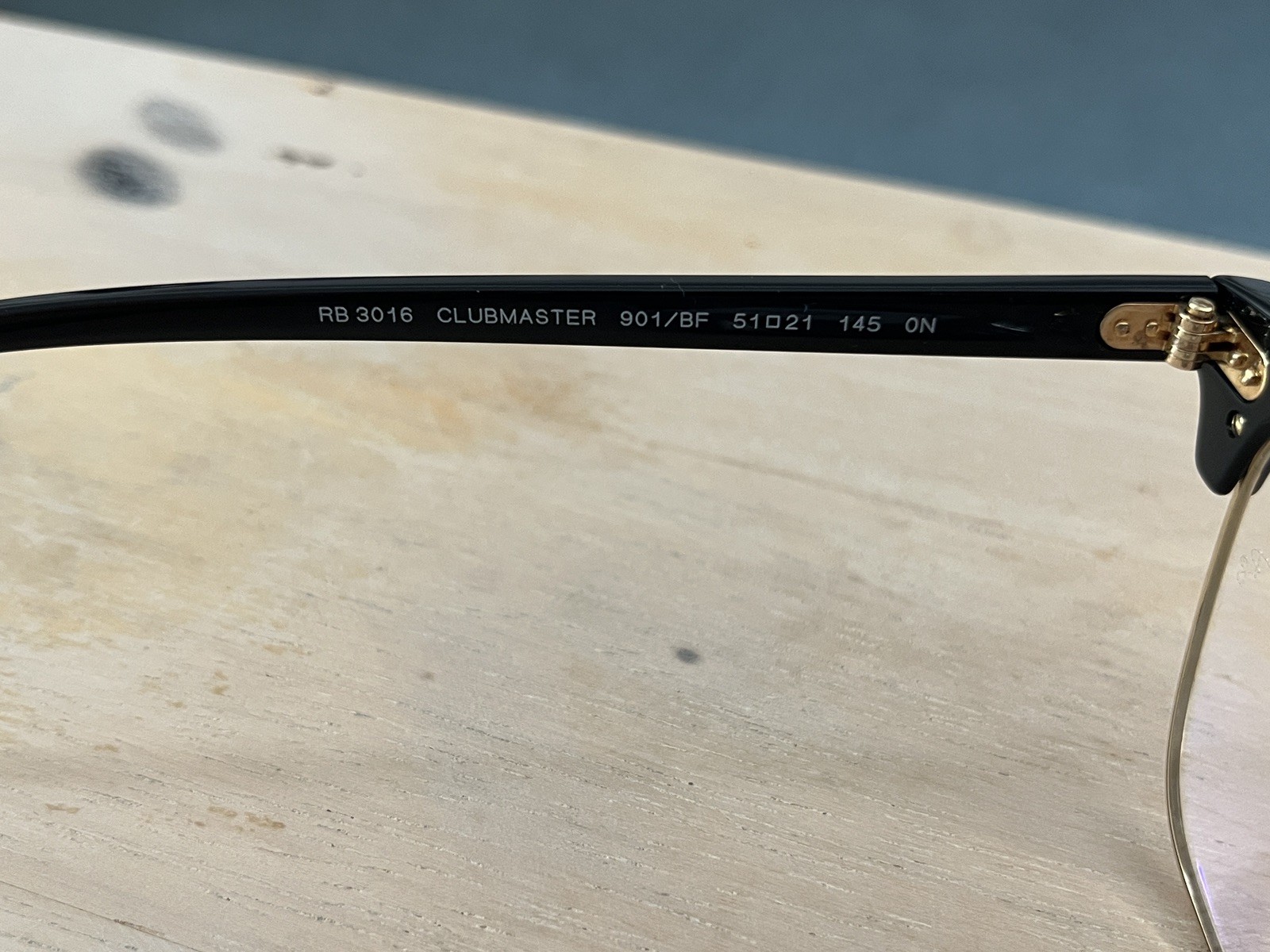 Ray-Ban Eyeglasses Frames RB3016 CLUBMASTER 901/BF Blue Light Lenses 51-21-145