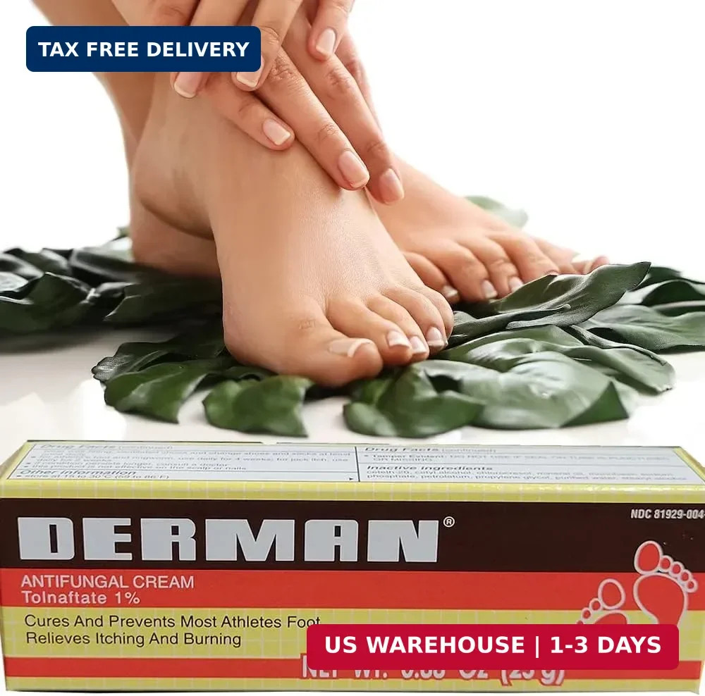 Derman Antifungal Cream for the Treatment of Athlete’s Foot (3 Pack (0.88 Ounce)