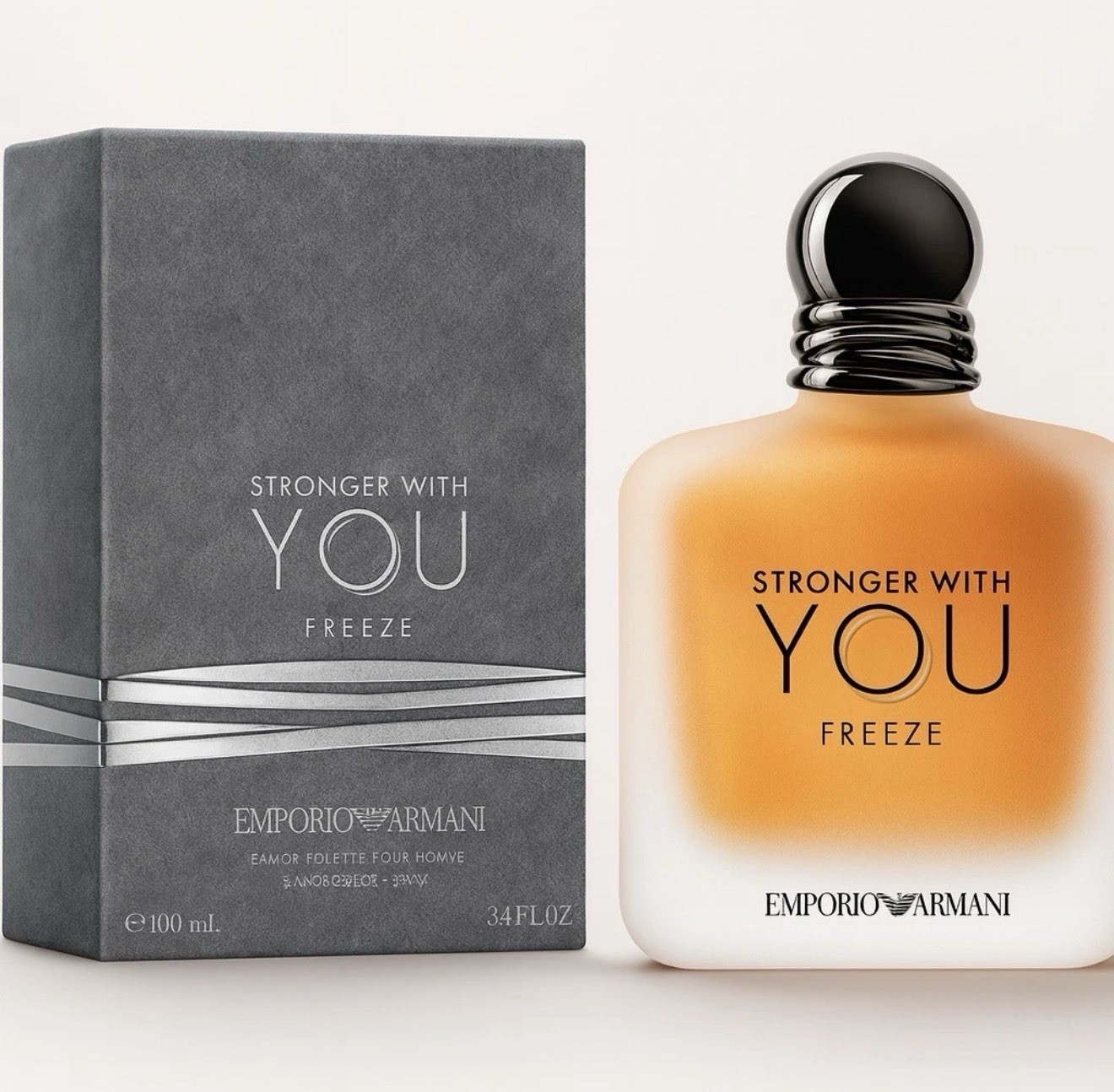 Emporio Armani Stronger With You Freeze EDT 3.4oz 100ml Men