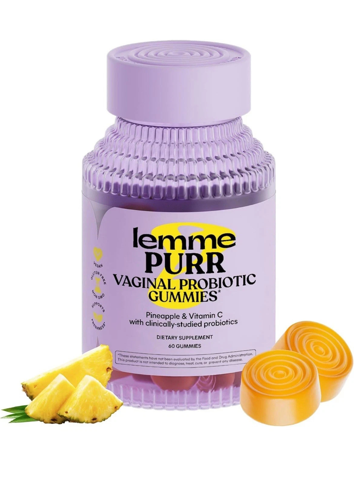 Lemme Purr Vaginal Probiotic Gummies for Women – Balanced pH, Healthy Odor 2/26