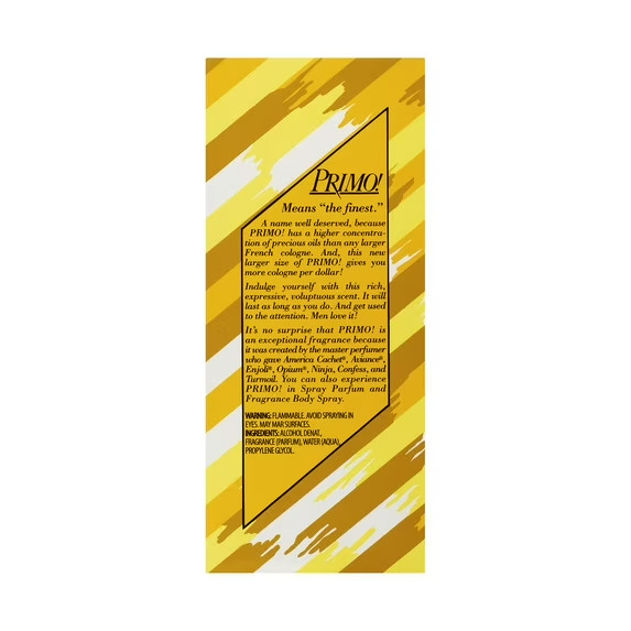 Primo Cologne Spray for Women, 1.8 oz