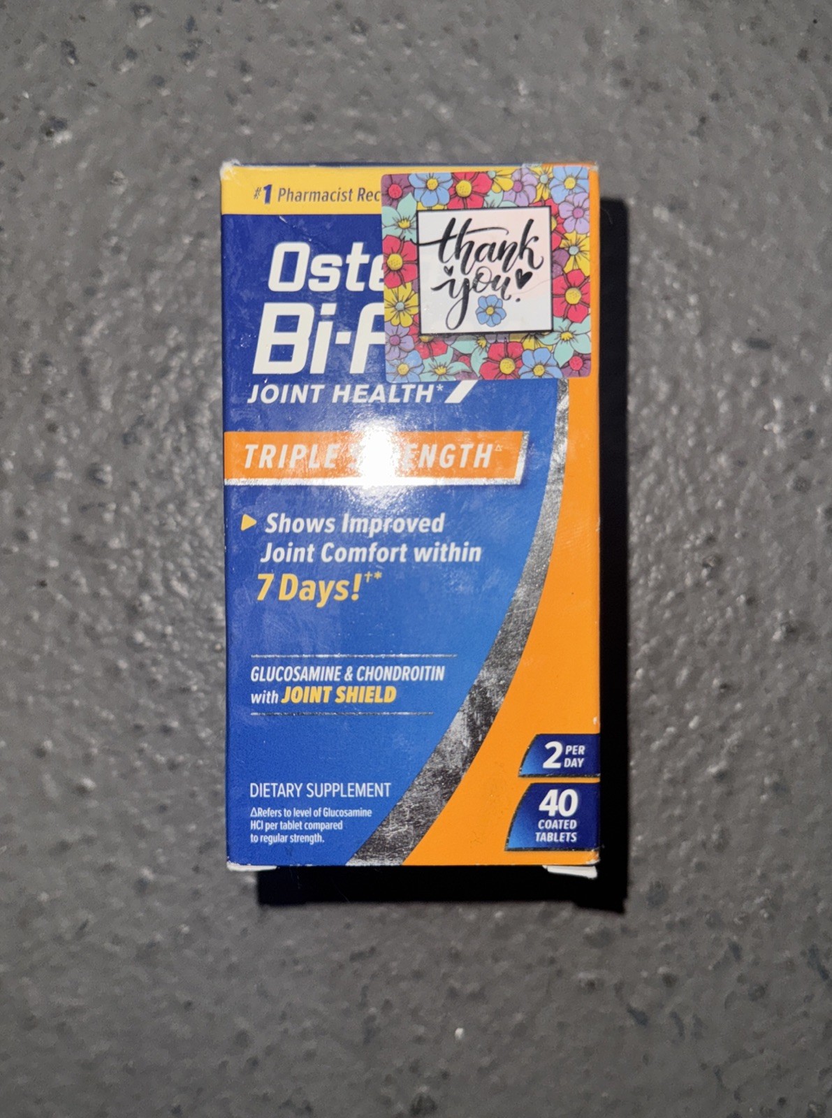 Osteo Bi-Flex Triple Strength Supplement 40 Count Exp 06/27 Free Shipping