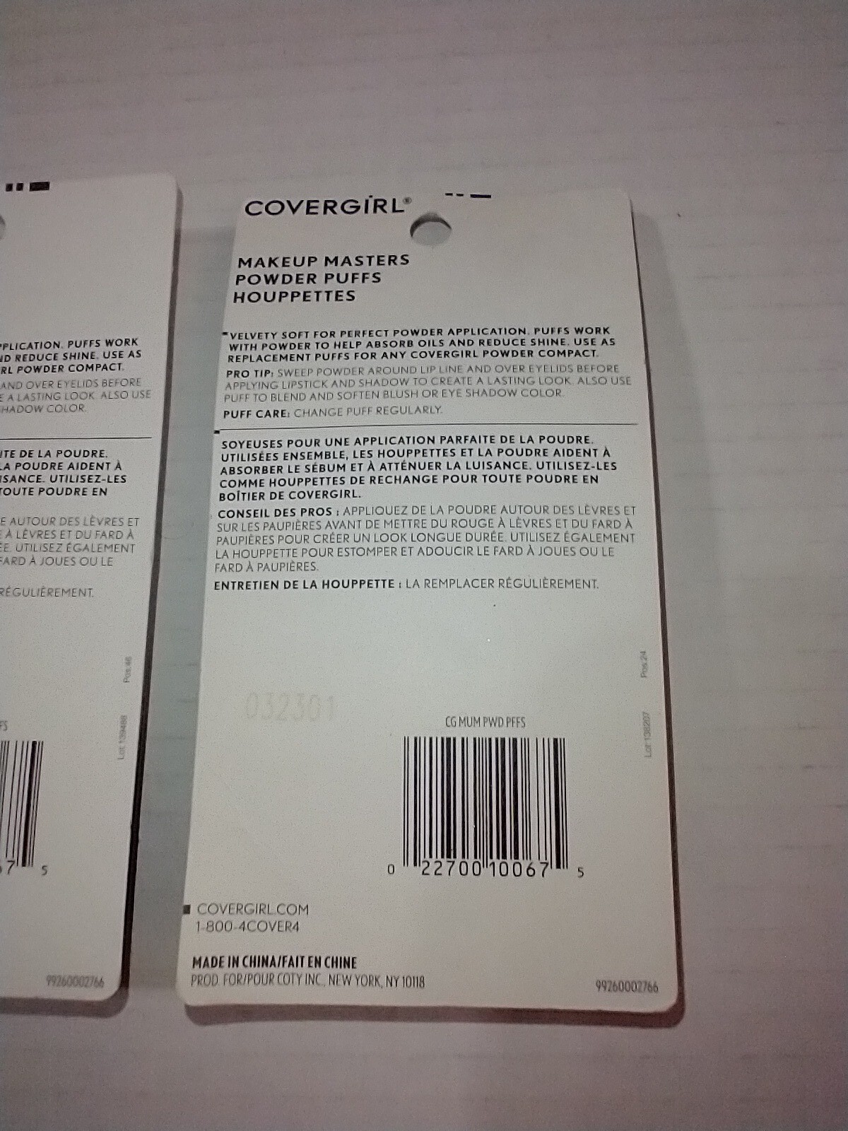 Lot Of 6 CoverGirl Makeup Masters Powder Puffs, 3 Ct Each Pack BRAND NEW SEALED