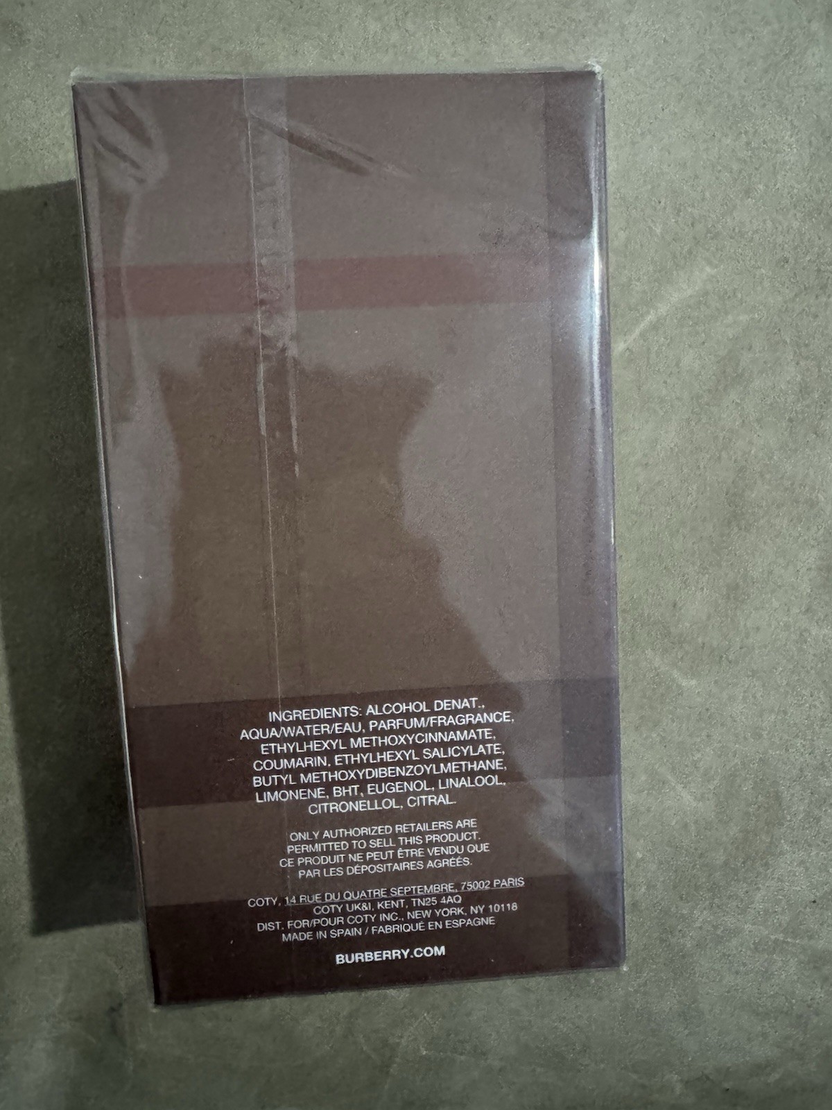 Burberry London for Men Eau de Toilette Spray Regular Size 3.3 fl oz Sealed
