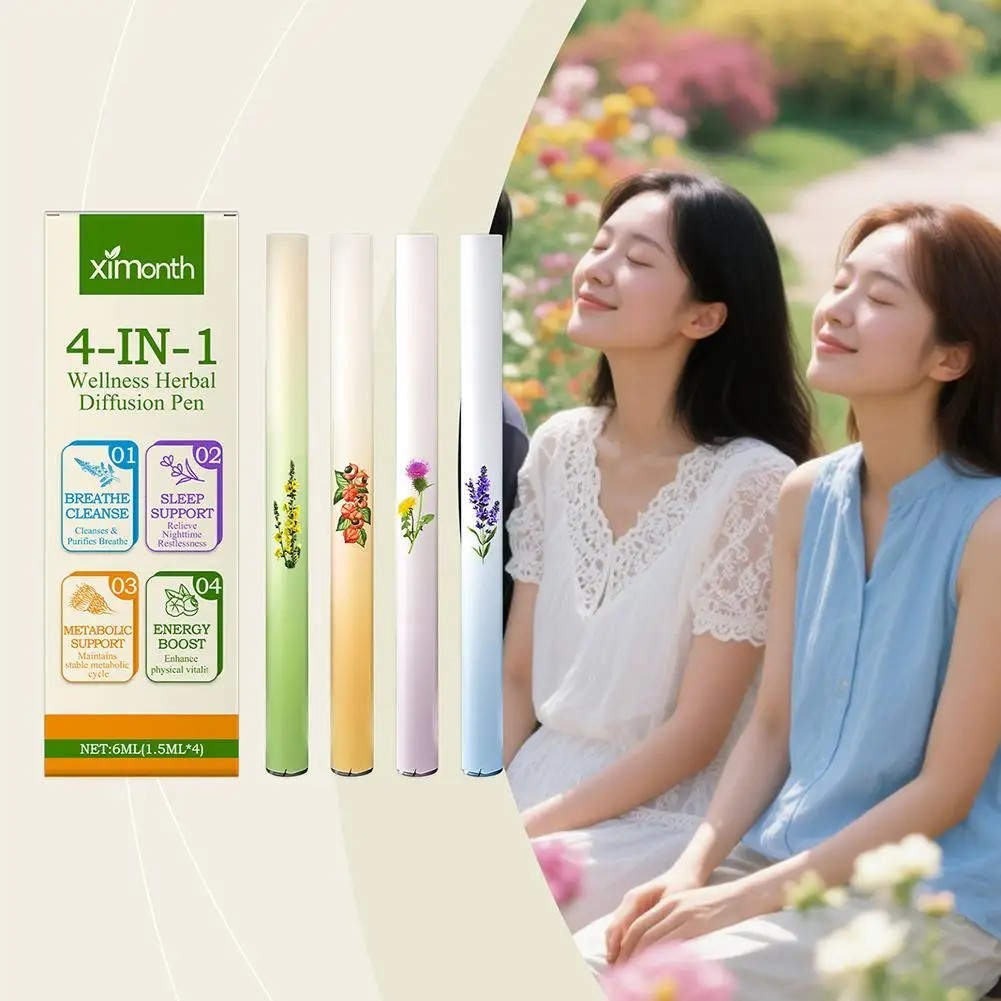 4-20PCS Herbal Diffuser with Mullein Thyme Mint for Lung Health and Fresh Air AU