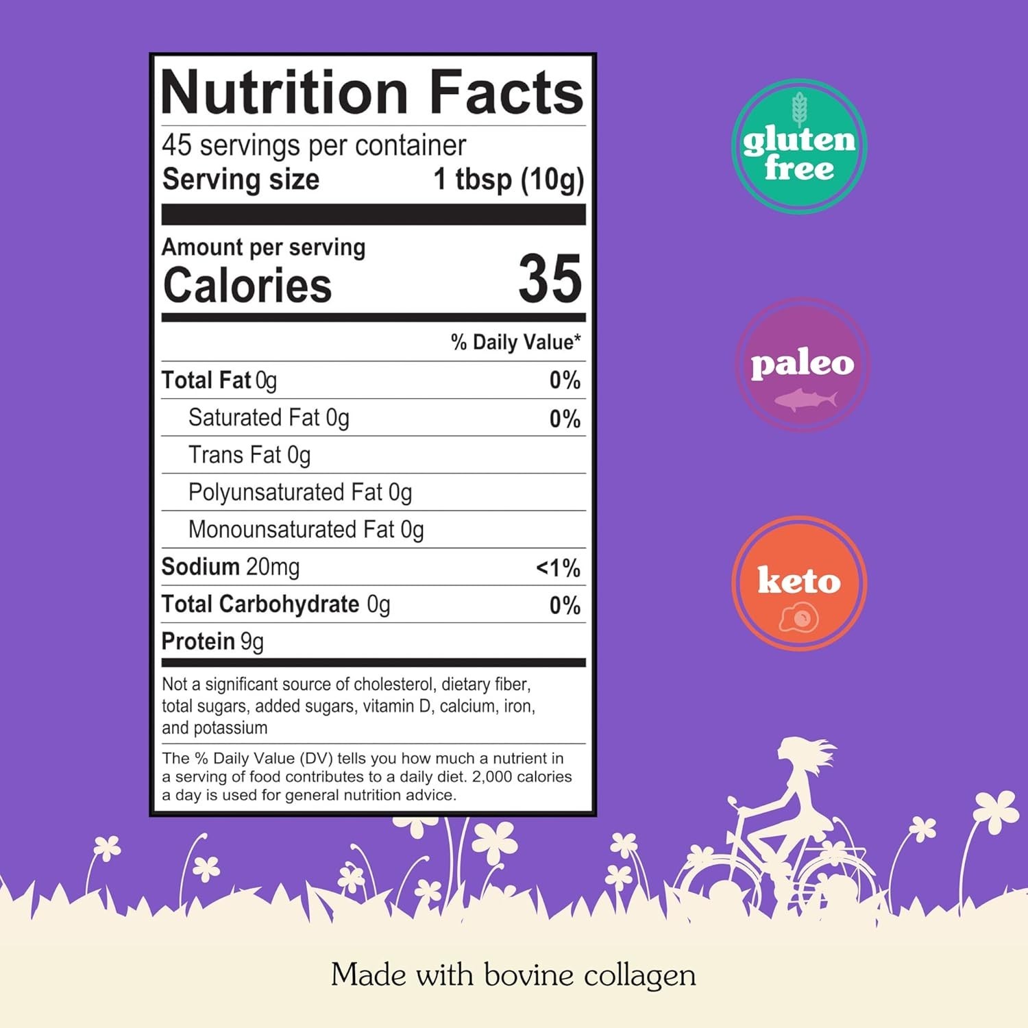 Natural Unflavored Gelatin Powder, 1 lb – No Additives, Health-Boosting Protein