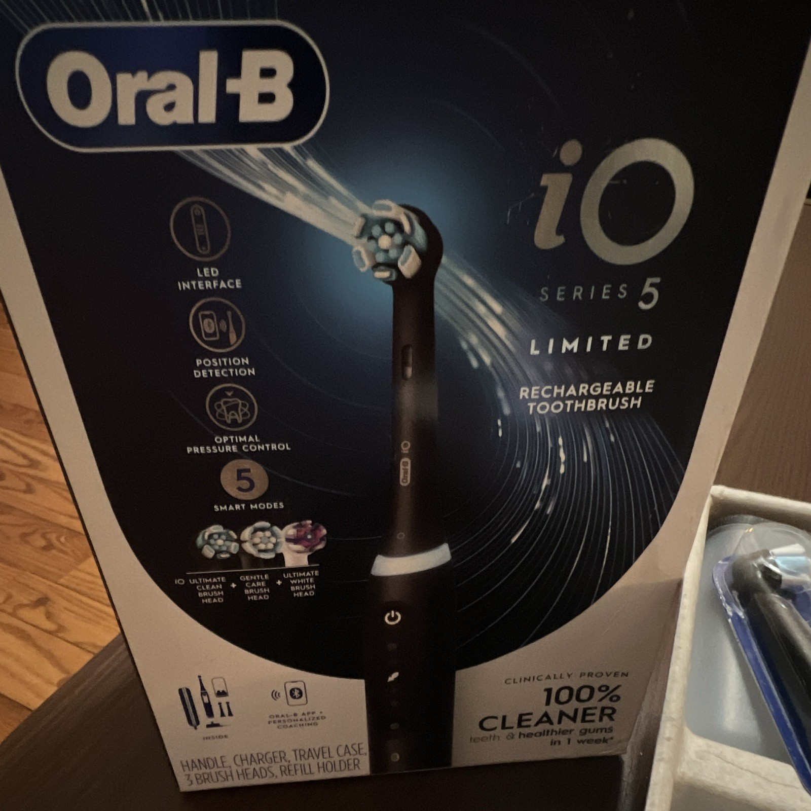 Oral-B iO Series 5 Limited Electric Toothbrush Black Rechargeable Case 5 Speed