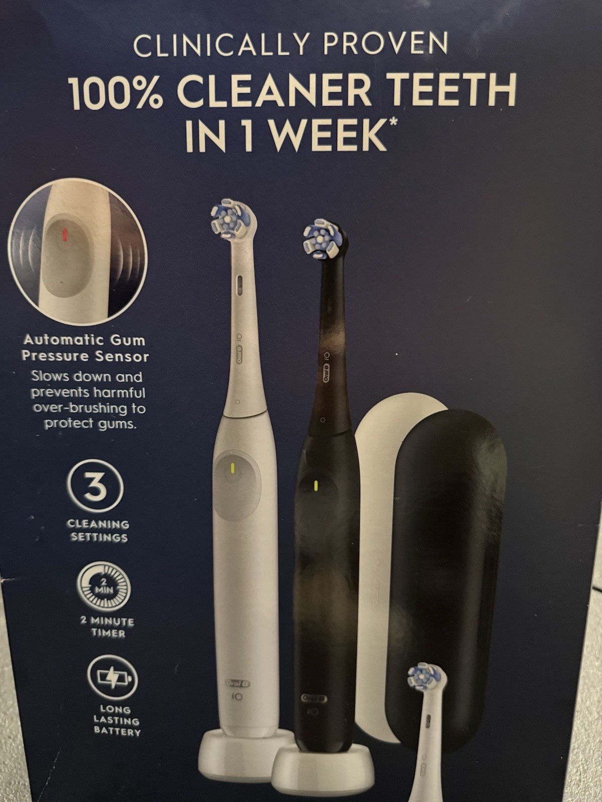 Oral-B iO Complete Clean Rechargeable Toothbrush, 2-pack