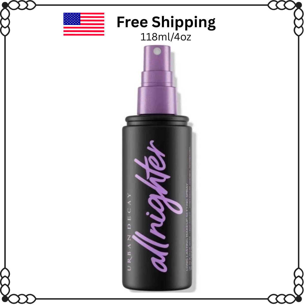 Urban Decay All Nighter Makeup Setting Spray 118ml – New Sealed
