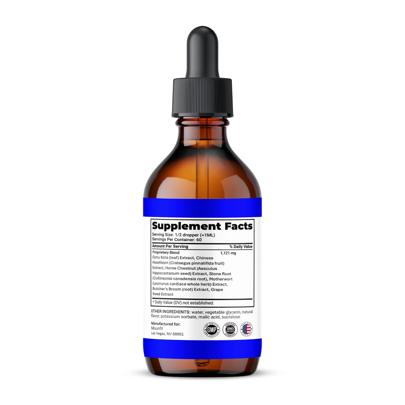 Mounfit Drops Liquid Supplement, Max Strength, Moun fit Drops (3 Pack)