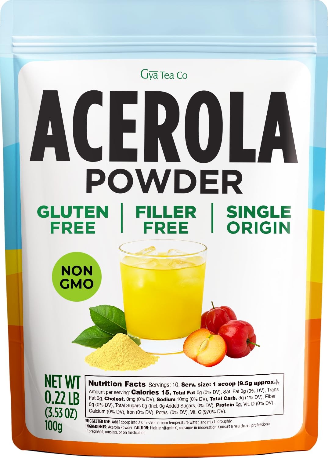 Acerola Cherry Extract Powder 0.22 lb (3.53 oz) – Natural Superfood Dried Pre…