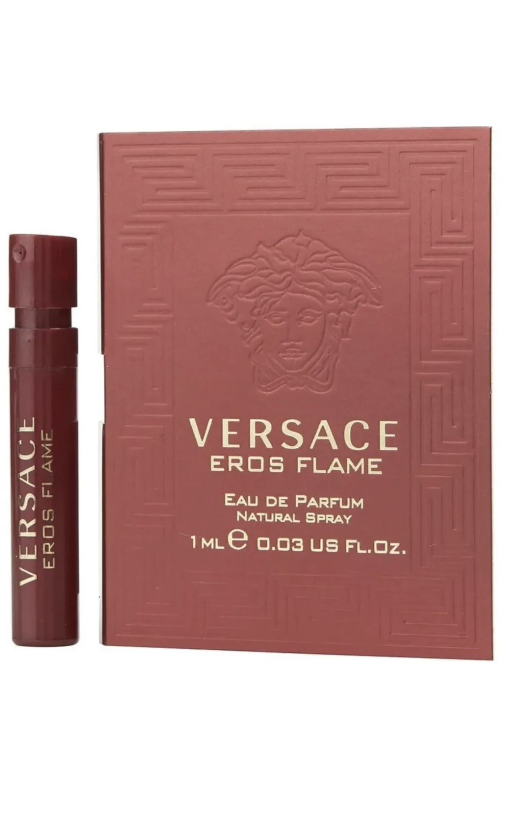 VERSACE EROS FLAME Cologne for Men Eau de Parfum Samples Spray Vial 0.03oz 1ml.