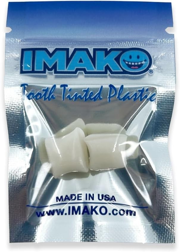 Tooth Tinted Plastic Temporary Tooth Fill Kit for Chipped Gaps Natural Color