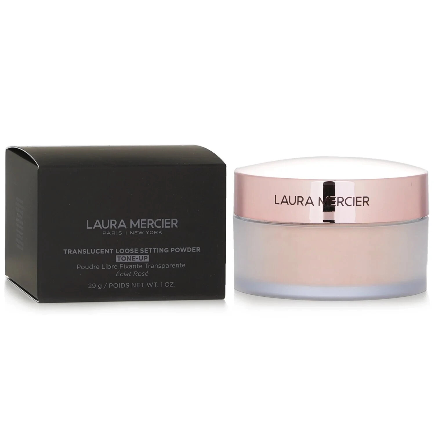 Laura Mercier TONE-UP Translucent Loose Setting Powder ROSE 29g pink cosmic bare