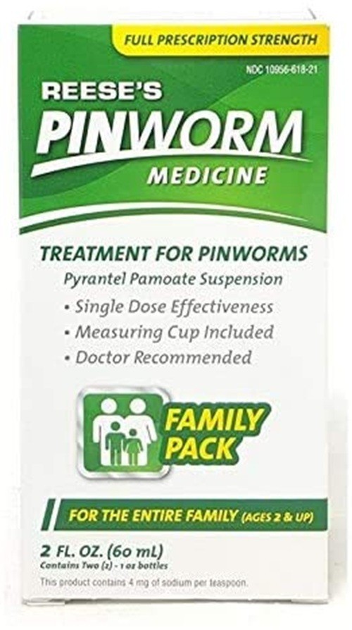 Reese’s Pinworm Medicine Family Pack Full strengh, 2 fl oz.