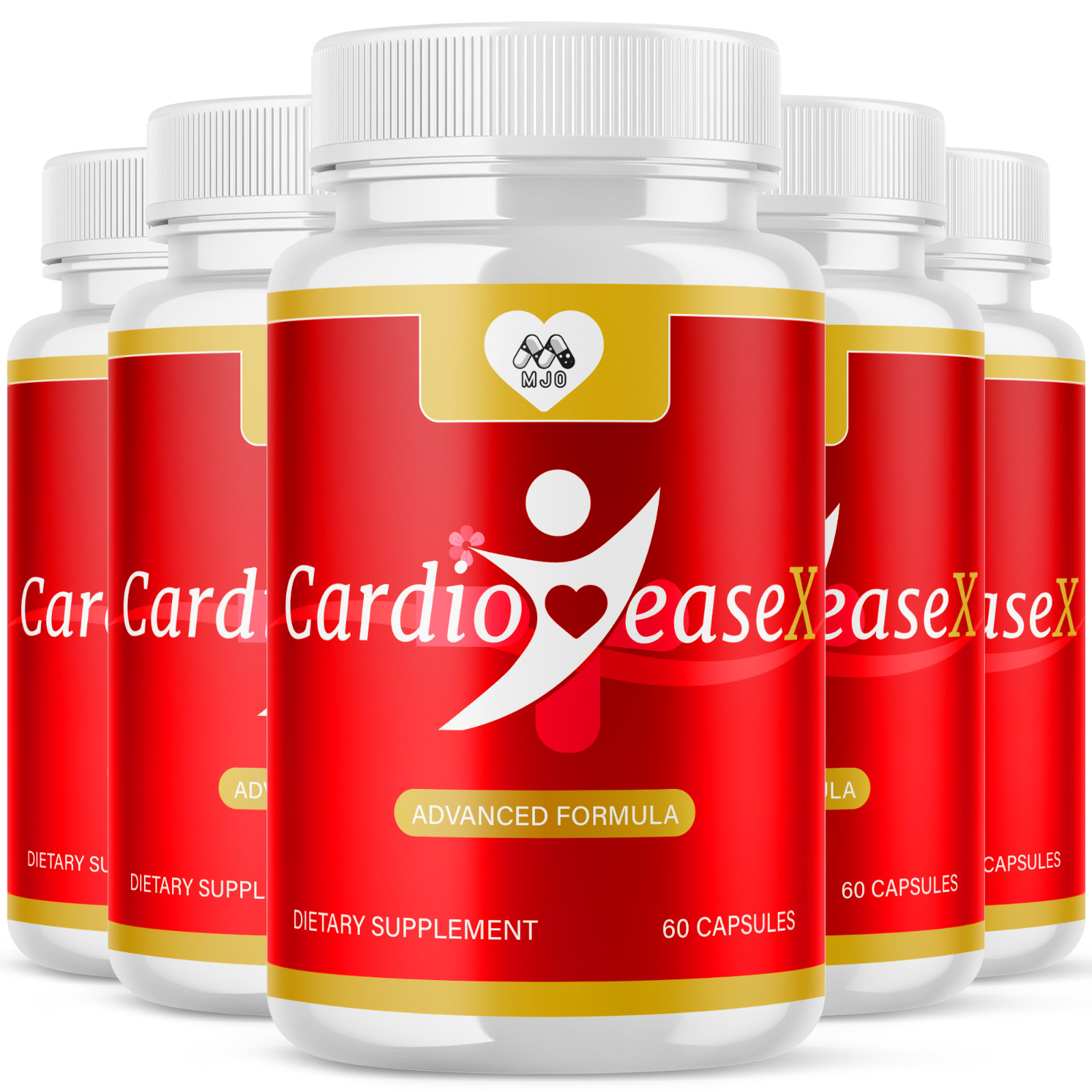 (5 Pack) Cardio Ease X Advanced Support Blood Supplement CardioEaseX 300 Caps