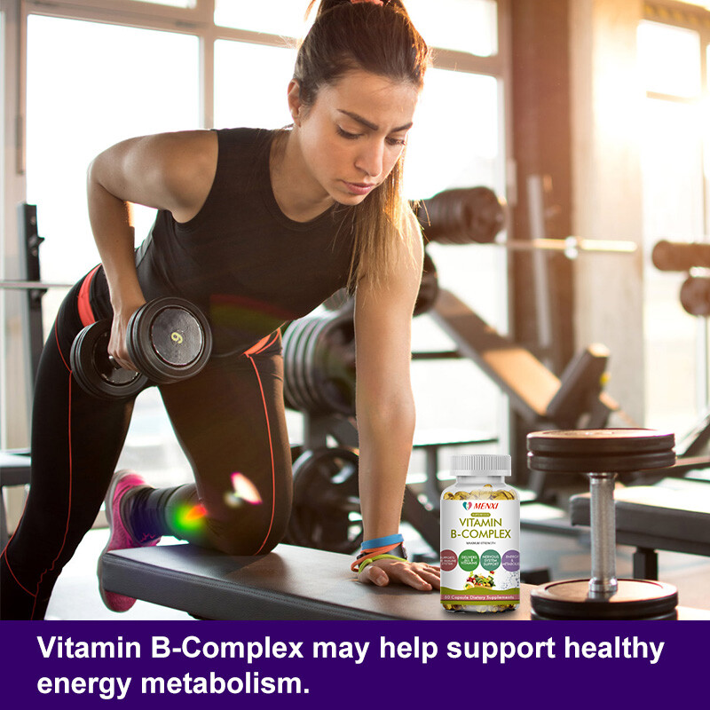 Vitamin B Complex Supplement B1,B2,B3,B5,B6,B7,B9,B12, Immune Support Pills