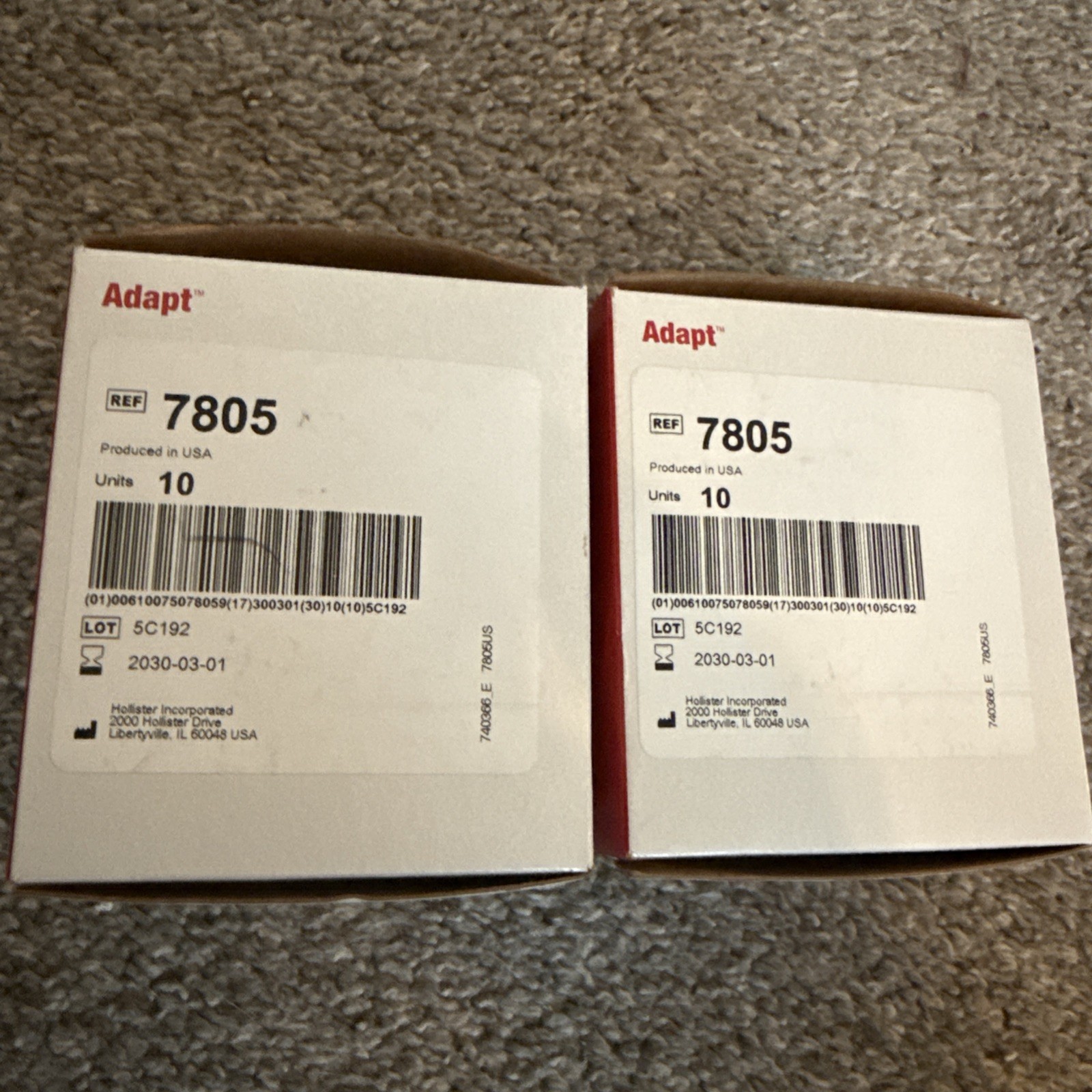 Hollister 7805 Adapt Barrier Rings Lot Of 2 (20 rings) – NEW Exp 03/2030