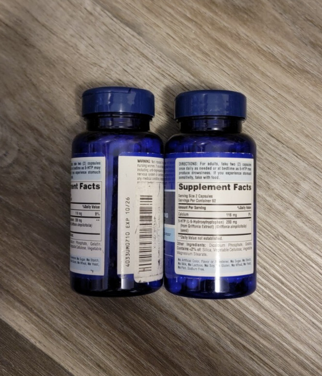 Puritan’s Pride 5-HTP 100 mg (Griffonia Simplicifolia) – 120 Capsules