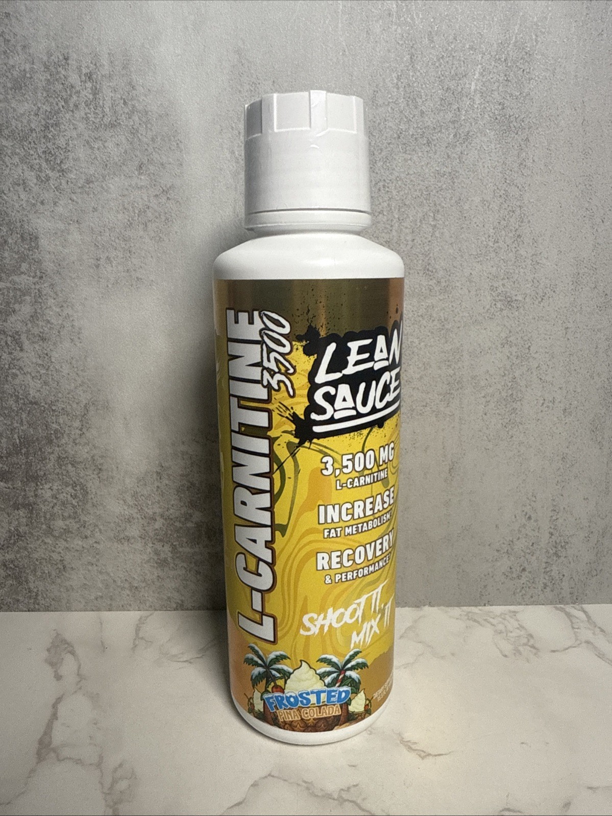 Lean Sauce L-Carnitine Metabolism and Recovery Supplement 15.5 oz Pina Colada