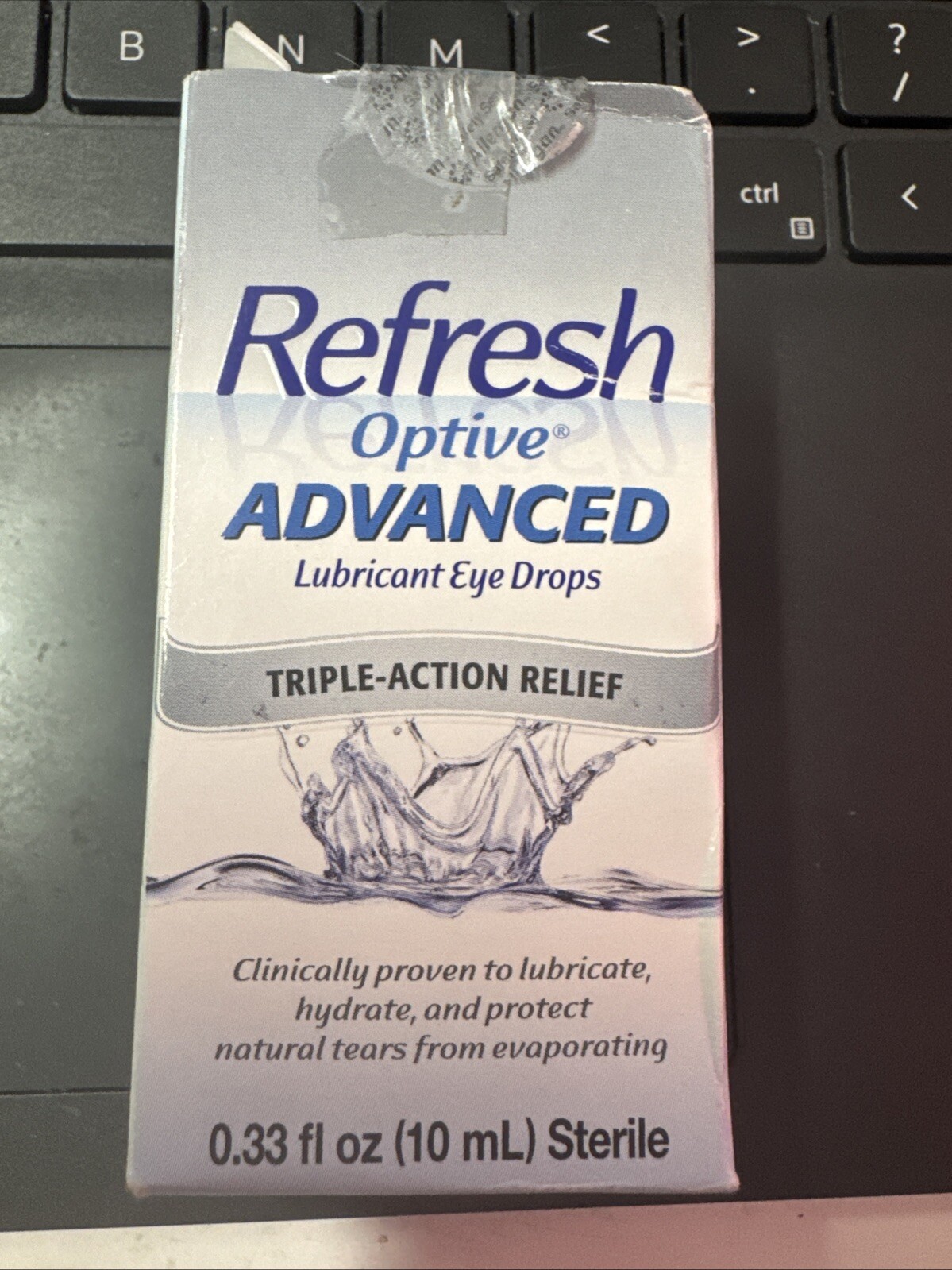 Refresh Optive Advanced 10ml Exp. 05/2025. Box Damaged