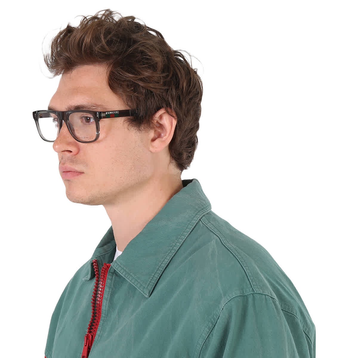 Gucci Demo Rectangular Men’s Eyeglasses GG1117O 003 56 GG1117O 003 56