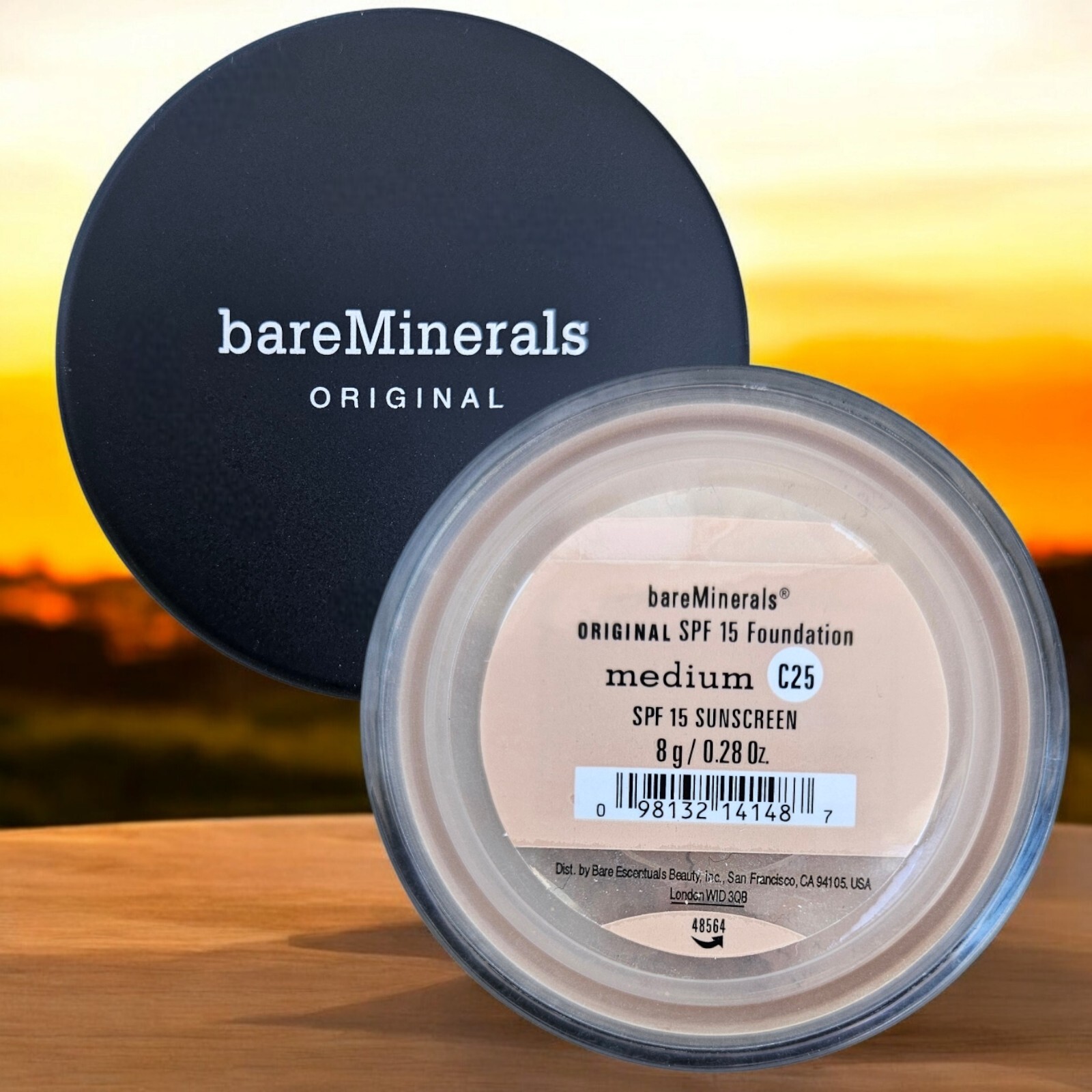 Bareminerals Original Loose Powder Foundation MEDIUM C25 Powder SPF 15 8G/0.28OZ