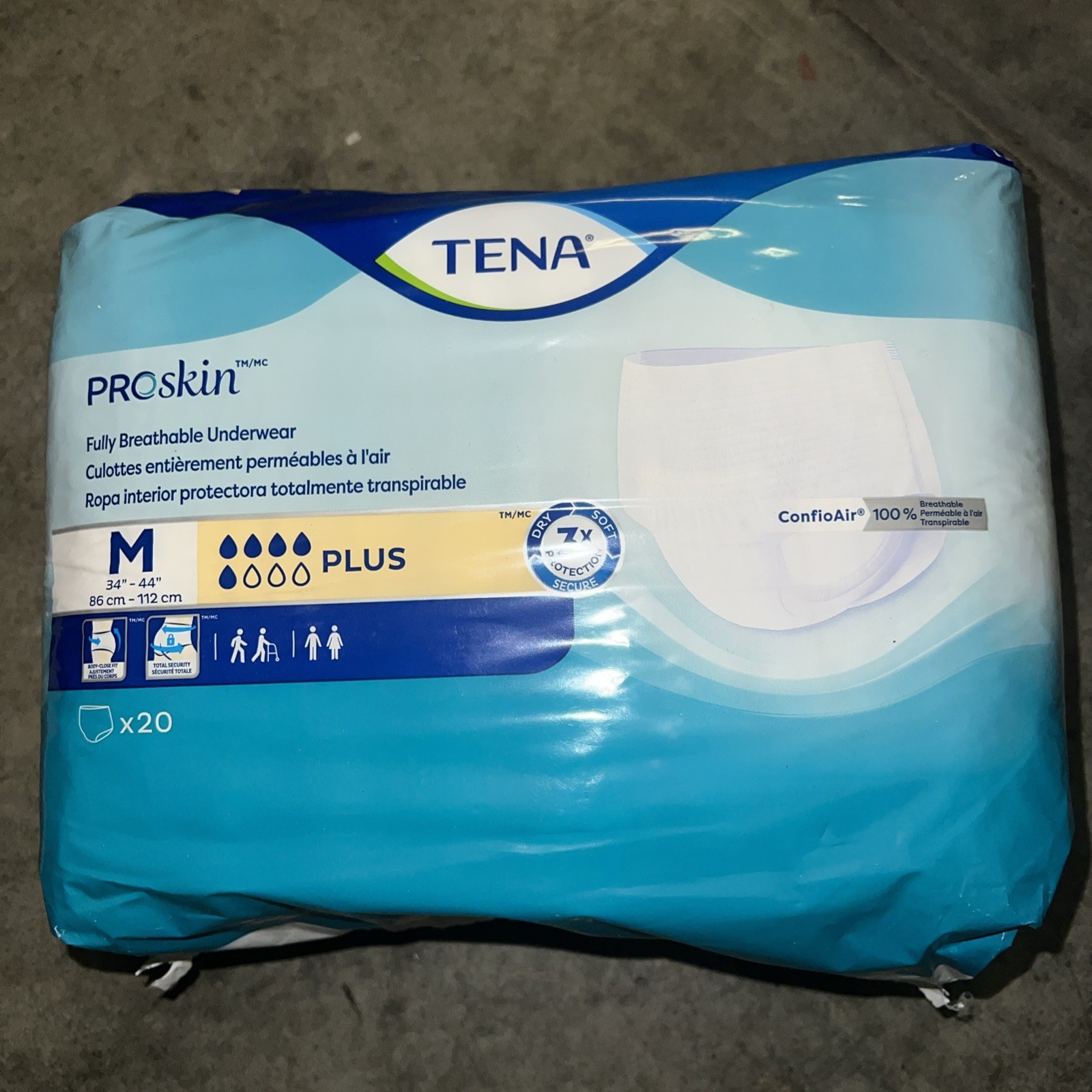 TENA Disposable Underwear Medium 80 Ct