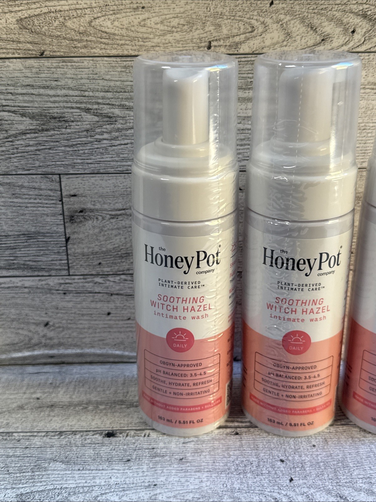 Lot Of 3 – Honey Pot Soothing Witch Hazel Intimate Wash, 5.51 fl oz (163 ml)