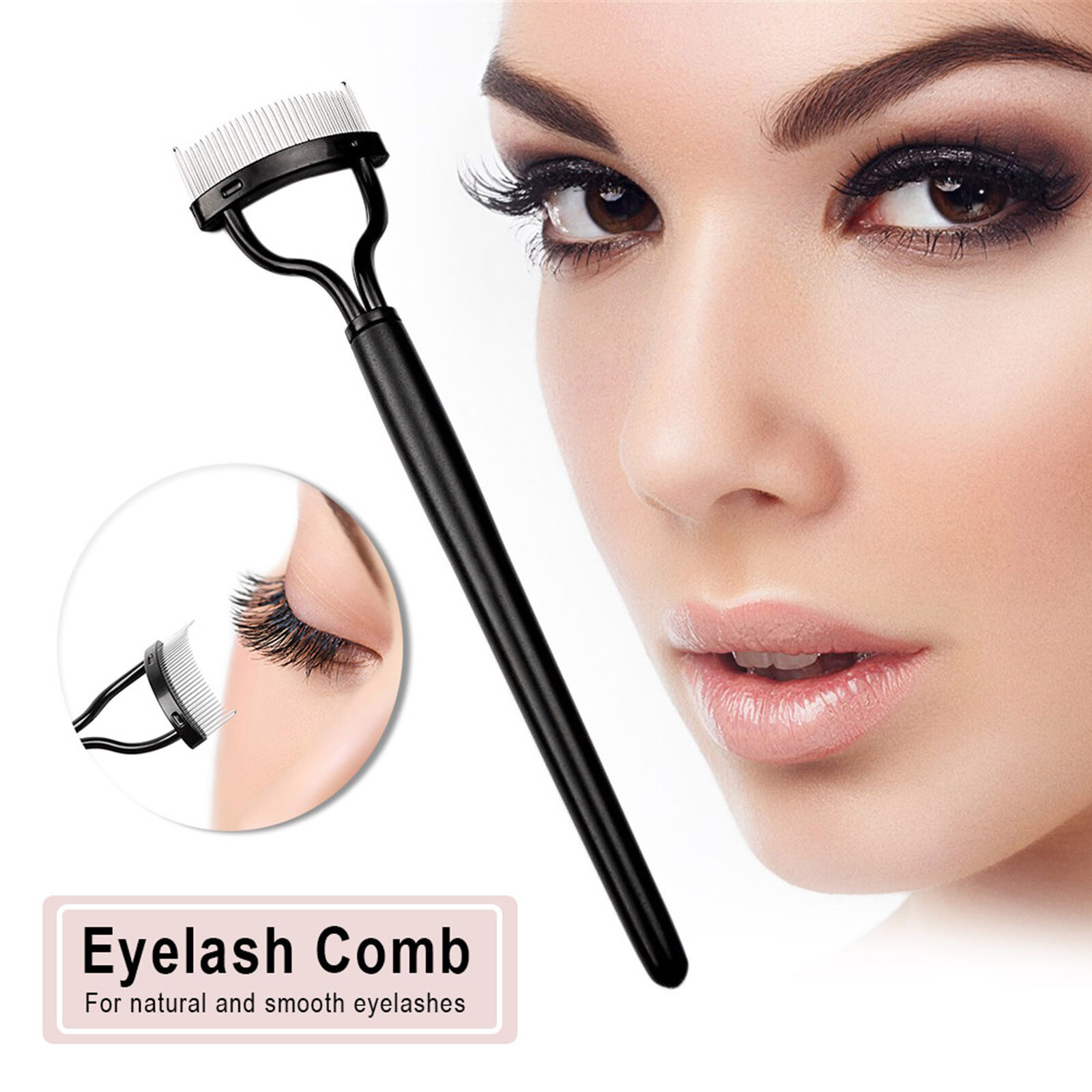 Eyelash Comb Brush Curler Mascara Applicator ABS Handle Cosmetic Makeup USA N5E1
