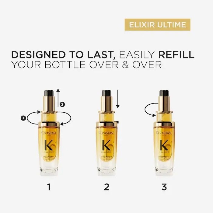 NIB 100% Authentic Kérastase Mini Elixir Ultime Hydrating Hair Oil,1 oz/30 ml