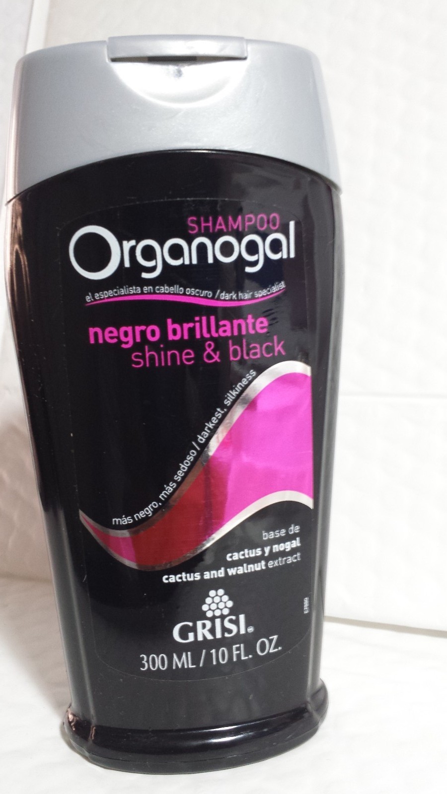 SHAMPOO ORGANOGAL SHINE AND BLACK 10 FL OZ NO MORE GREY OR WHITE 100 % RARE