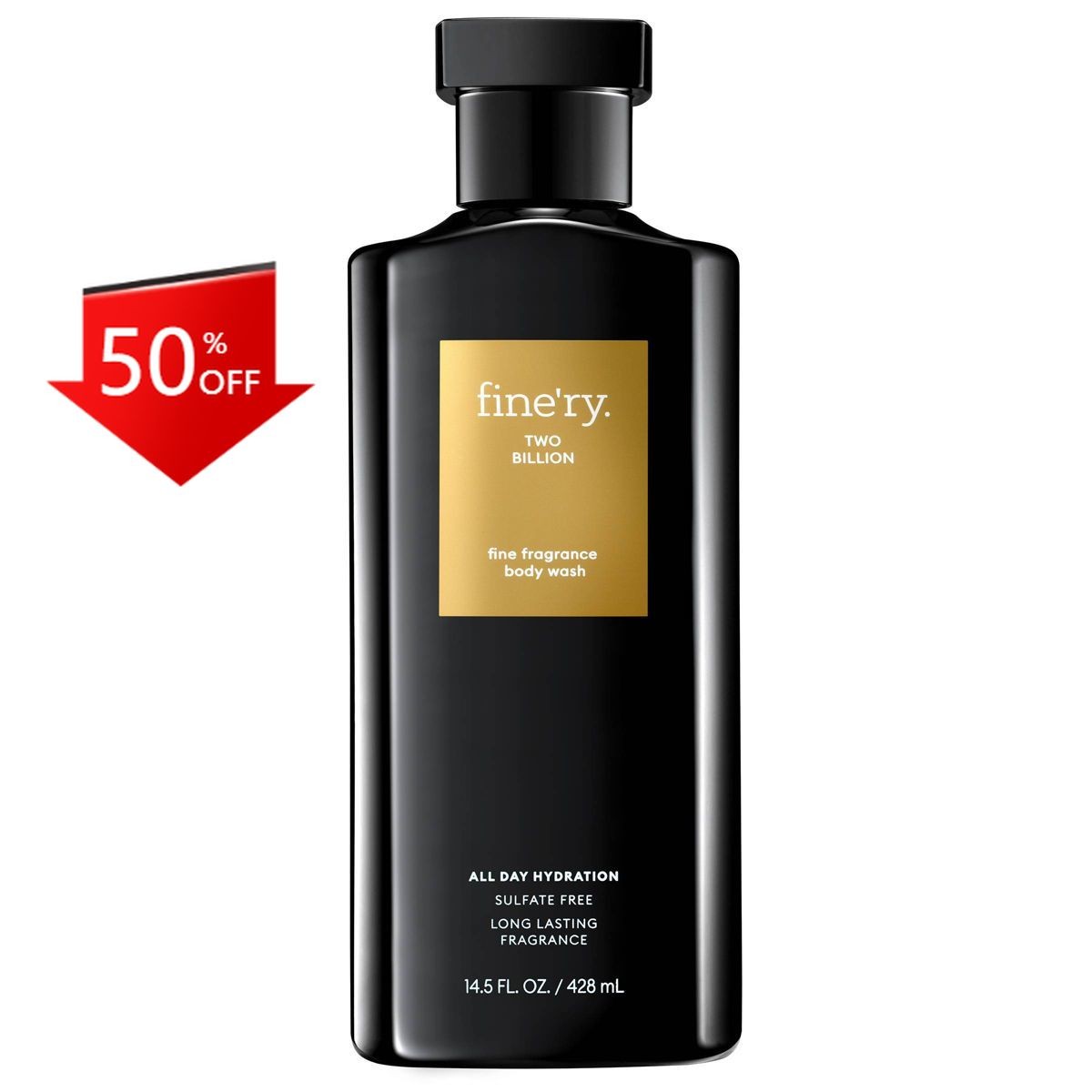 fine’ry. Men’s Hydrating Gel Body Wash with Niacinamide – Two Billion-14.5 fl oz