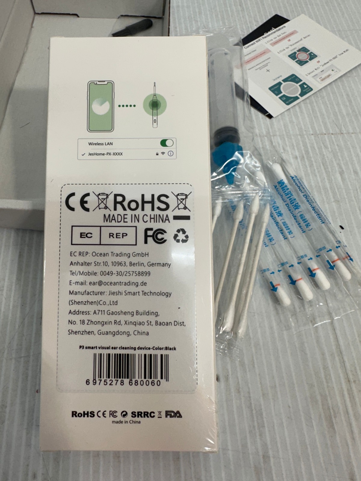 Visual Ear Scoop P3 Wireless – AEICI Self Care – Smart Visual Earpick