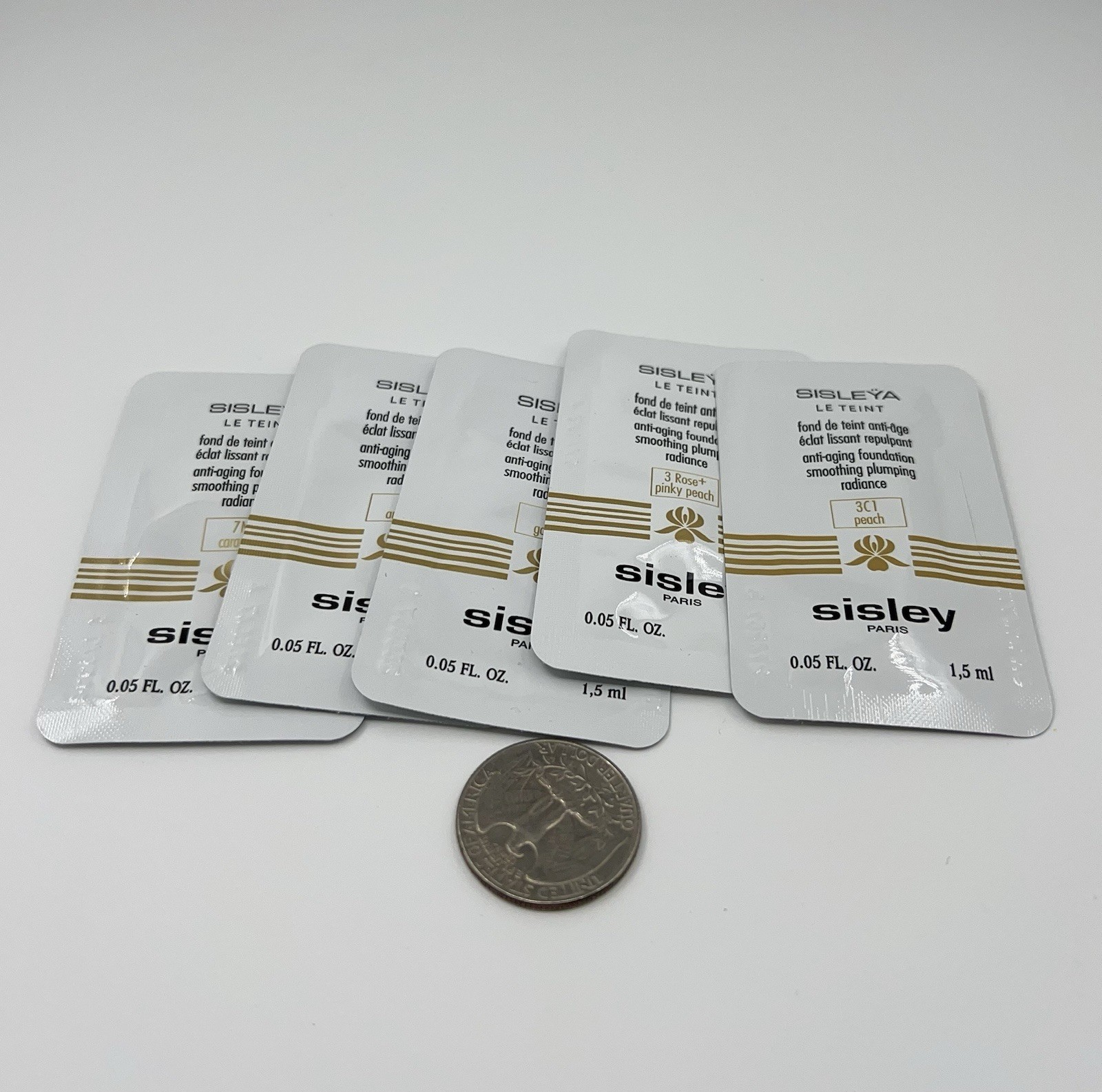 5 x Sisley Sisleya Le Teint Foundation 1.5ml Each Total 7.5ml Choose Shade New