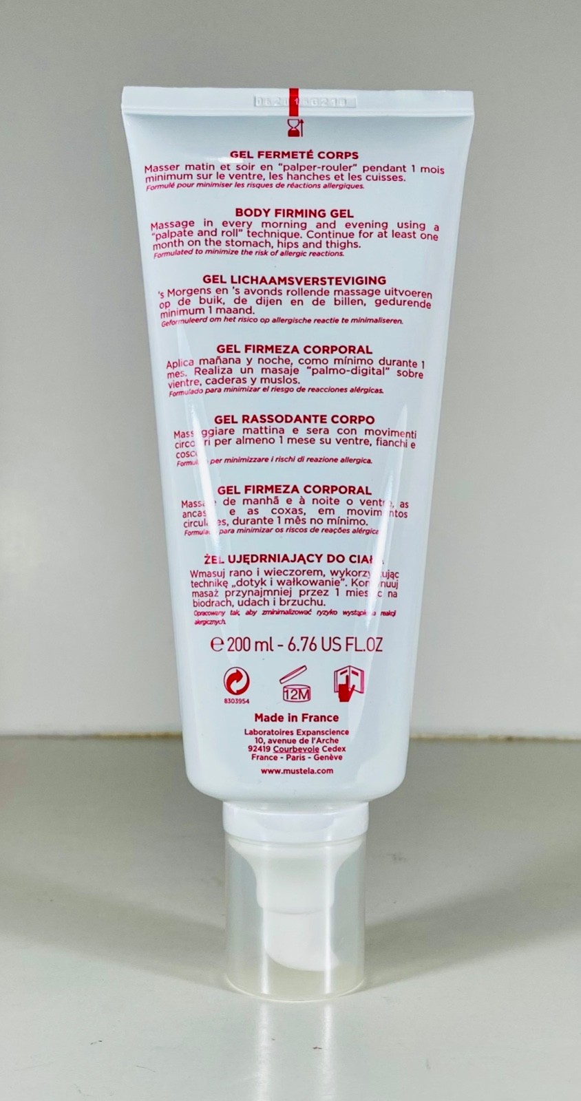 Mustela Body Firming Gel, 6.76 fl oz, Paraben, Phthalate-Free, DISCONTINUED HTF