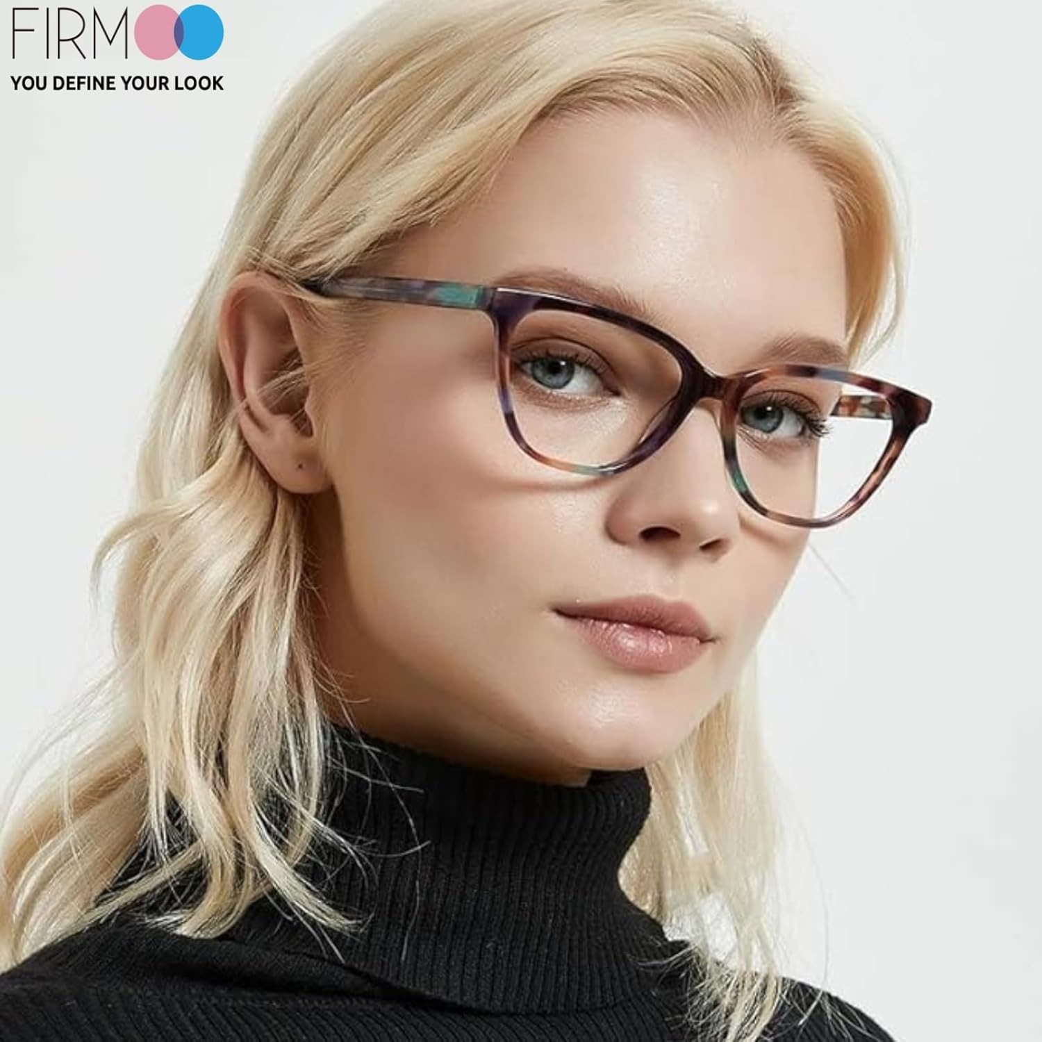 Chic Animal Print Cat Eye Glasses for Blue Light Protection & Headache Relief