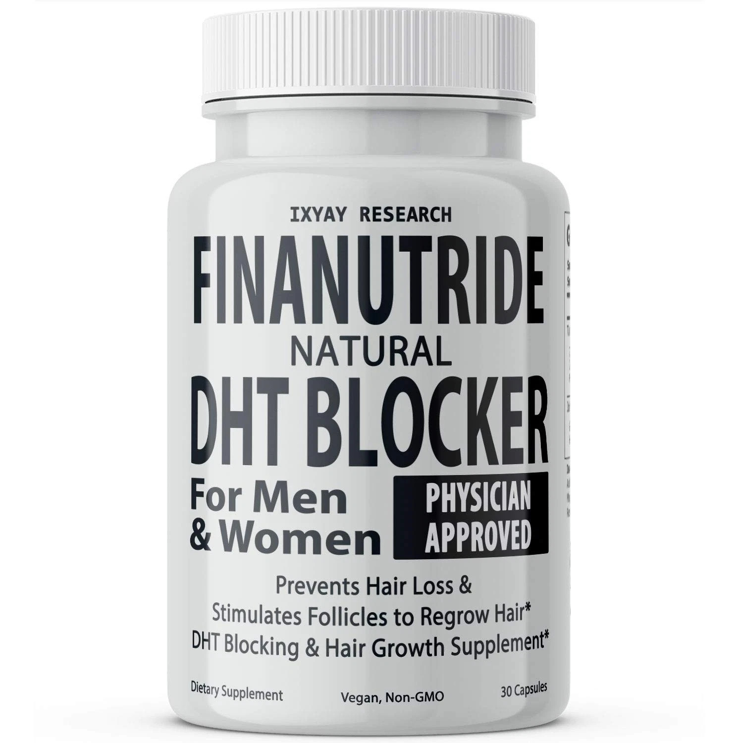 Finanutride Natural DHT Blocker & Hair Growth Capsules – Prevent Hair Loss, S…