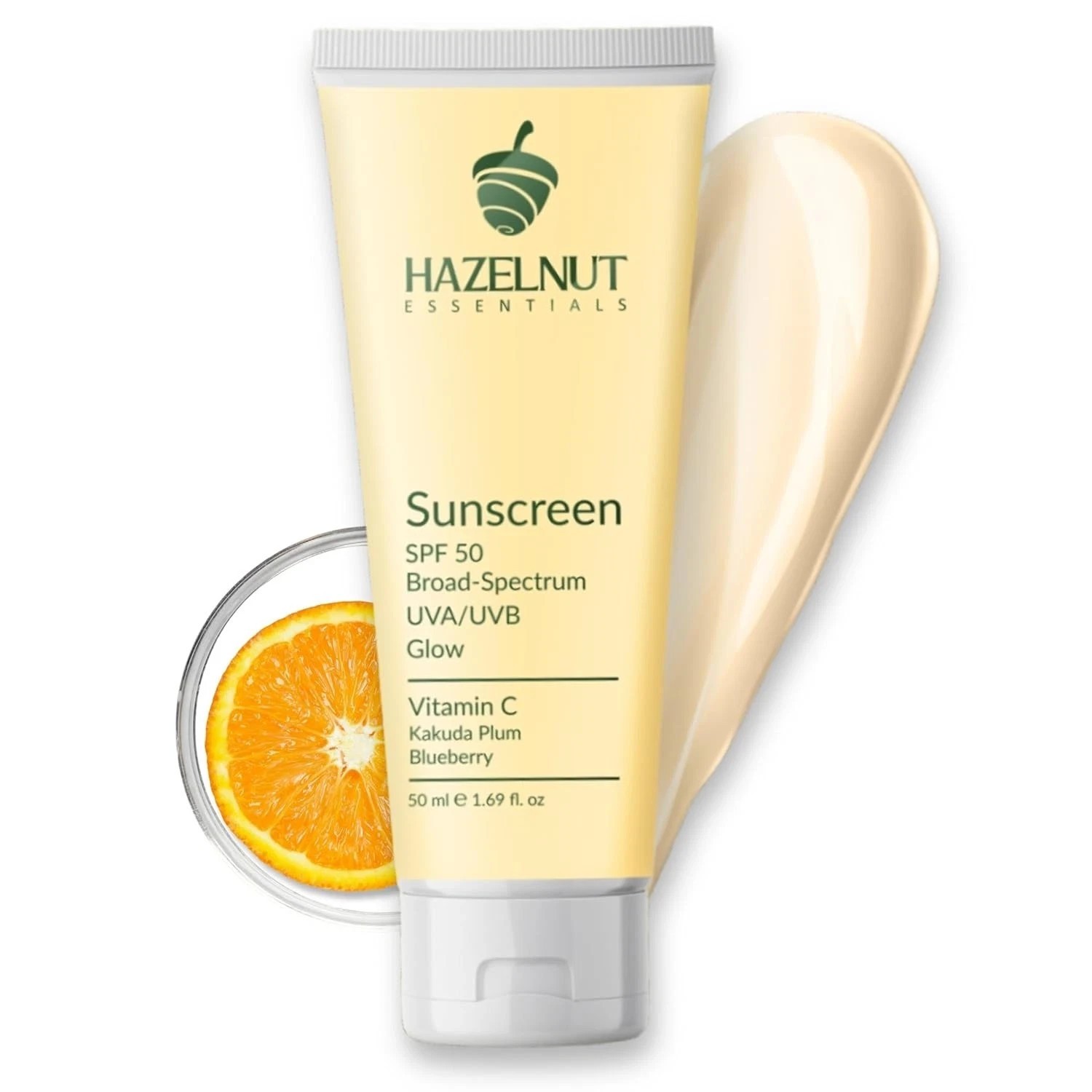 Hazelnut Essentials Vitamin C Sunscreen SPF 50 For All Skin Types 50ml