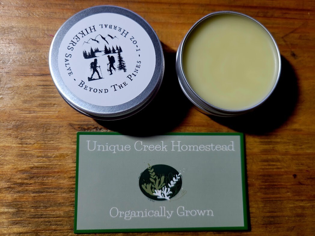 HIKER’S SALVE White Sage & Yarrow 1 oz Metal Reuseable Tin