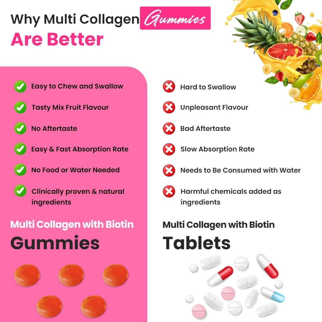 5 Pack N.aturyz Multi Collagen Gummies 30 Count