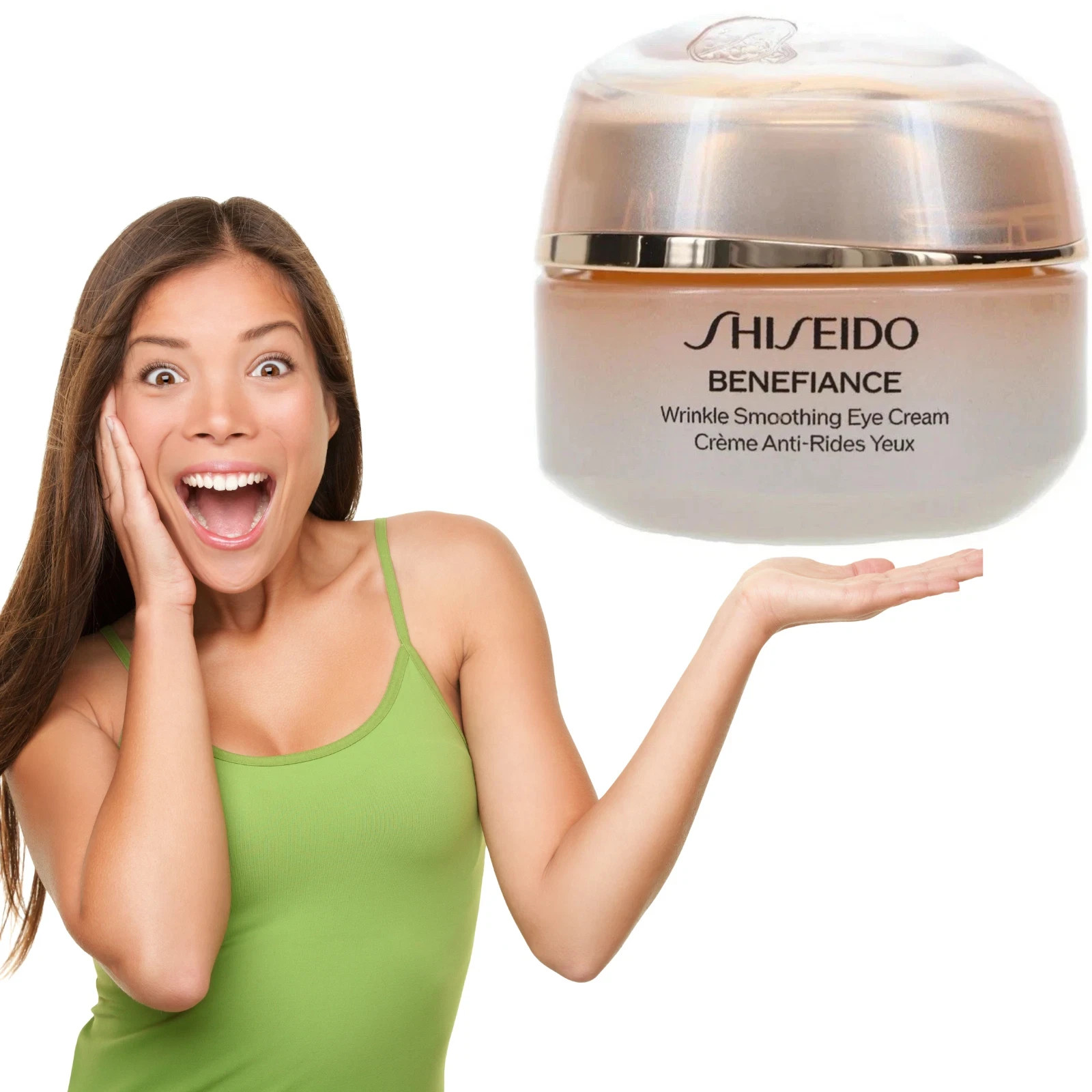Shiseido Benefiance Wrinkle Smoothing Eye Cream 15ml 0.51oz NIB Anti Aging