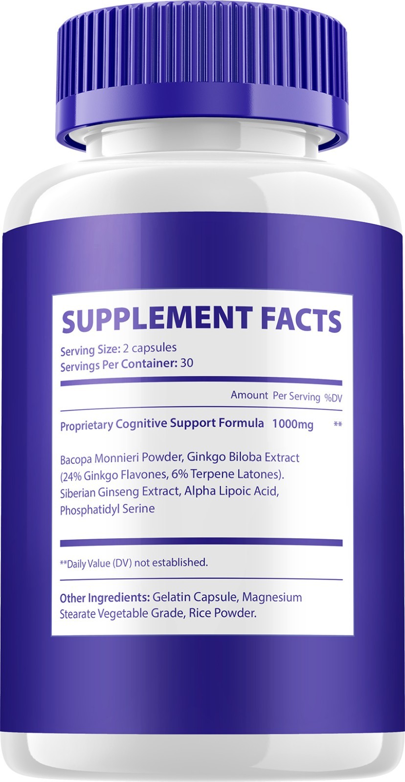 (1 Pack) Memo Vive Supplement Capsules – MemoVive Natural Blend Memory Focus
