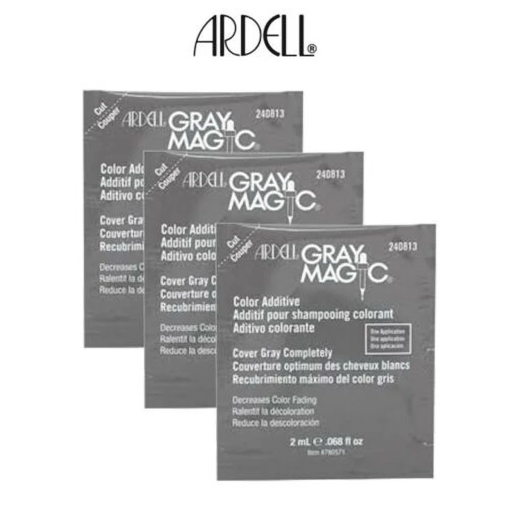 Ardell Gray Magic Hair Color Additive Packette, 0.068 Oz, 6 Pack
