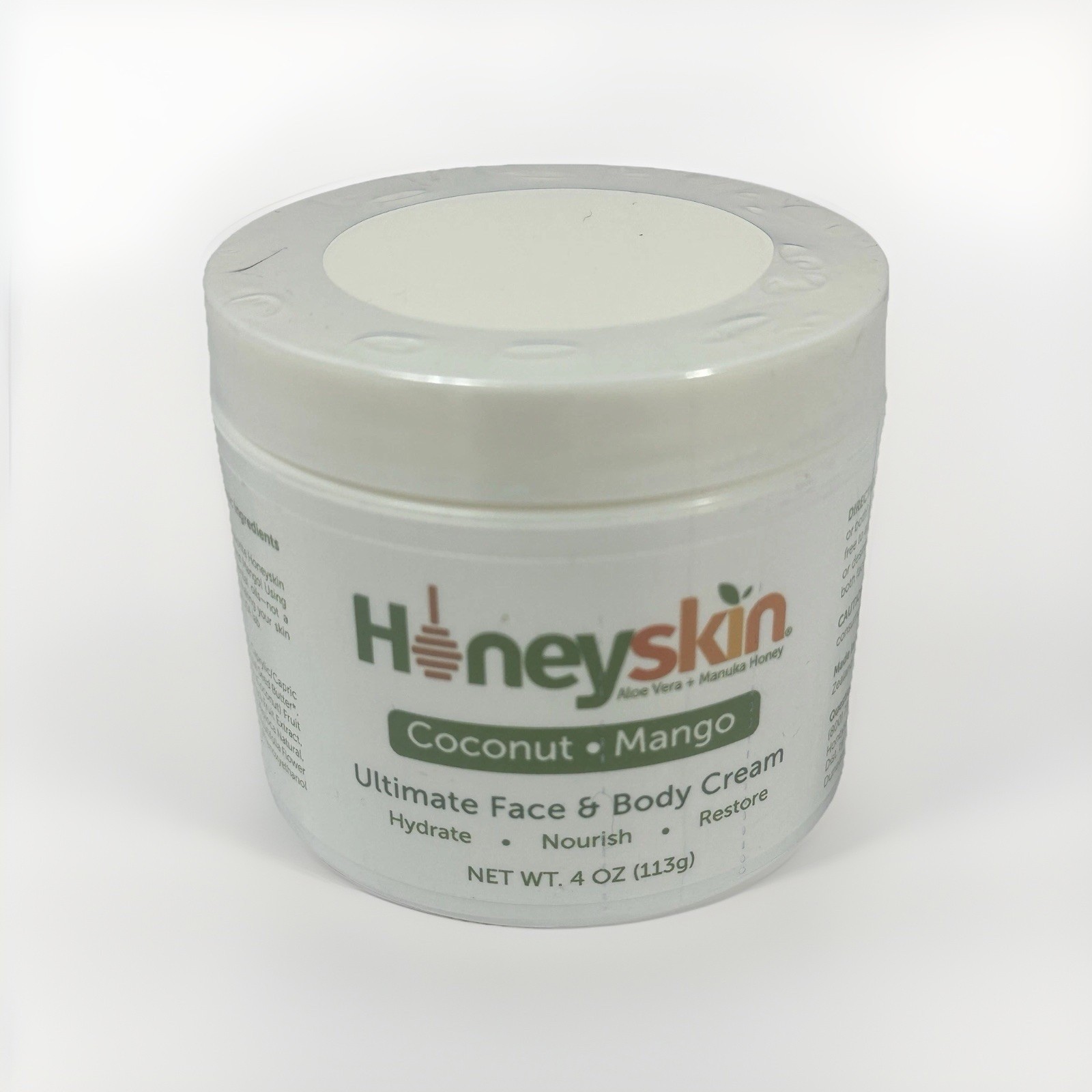 Honeyskin Coconut Mango Face & Body Cream 4 oz Sealed Exp 11/2024
