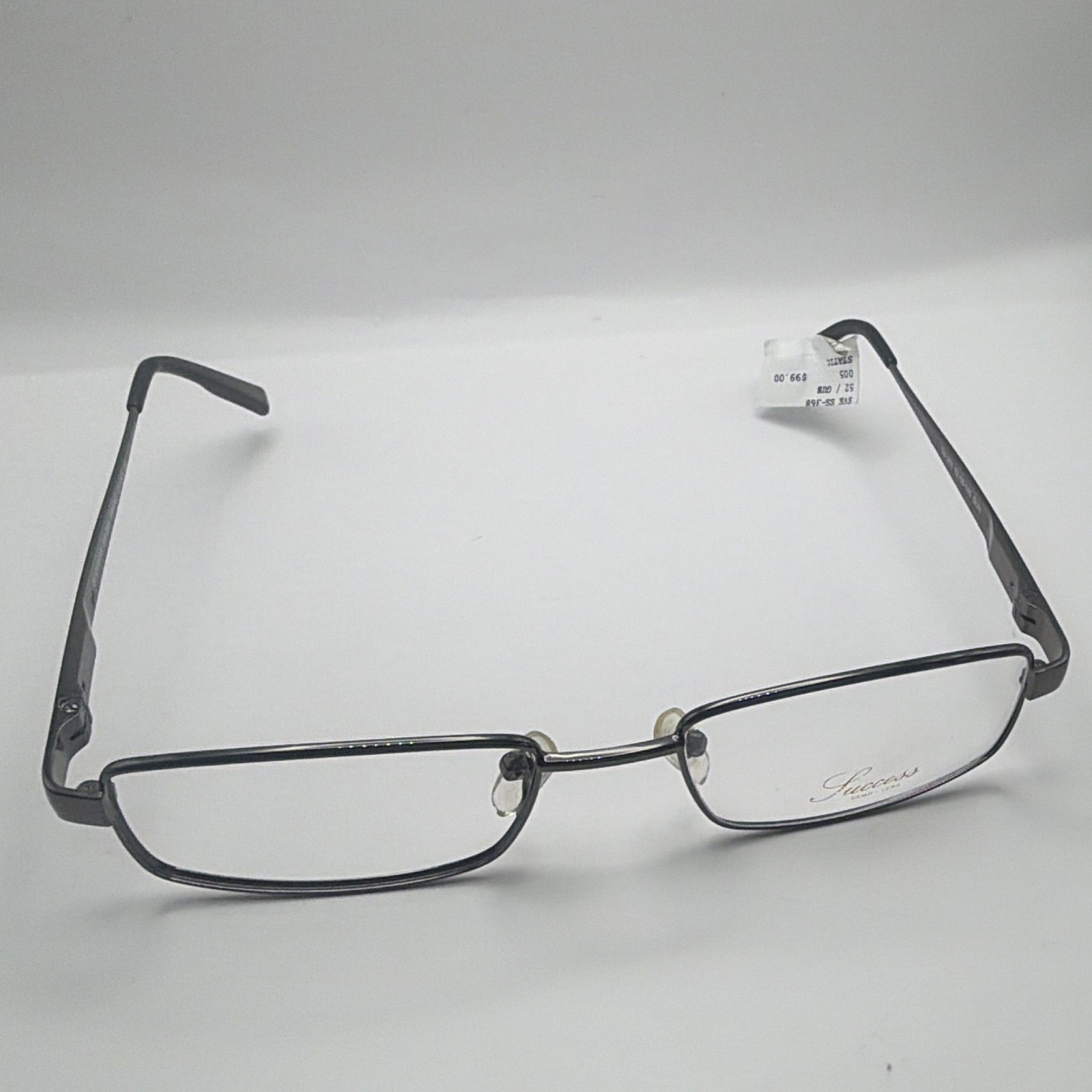 Success SS-368 Gunmetal Metal Rectangular Full Rim Eye Frames 52/18 145 5077