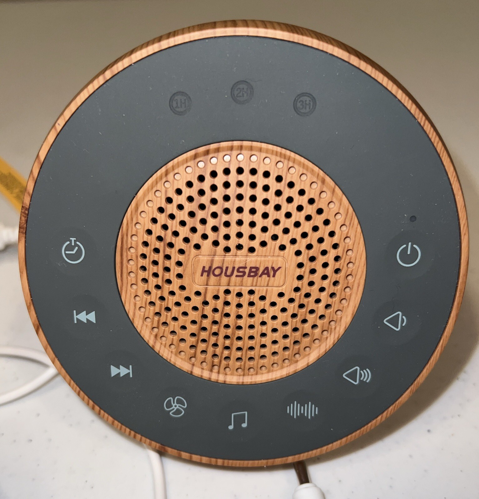Housbay HFD-W05 White Noise Machine Wood Grain 31 Sound Sleep Machine