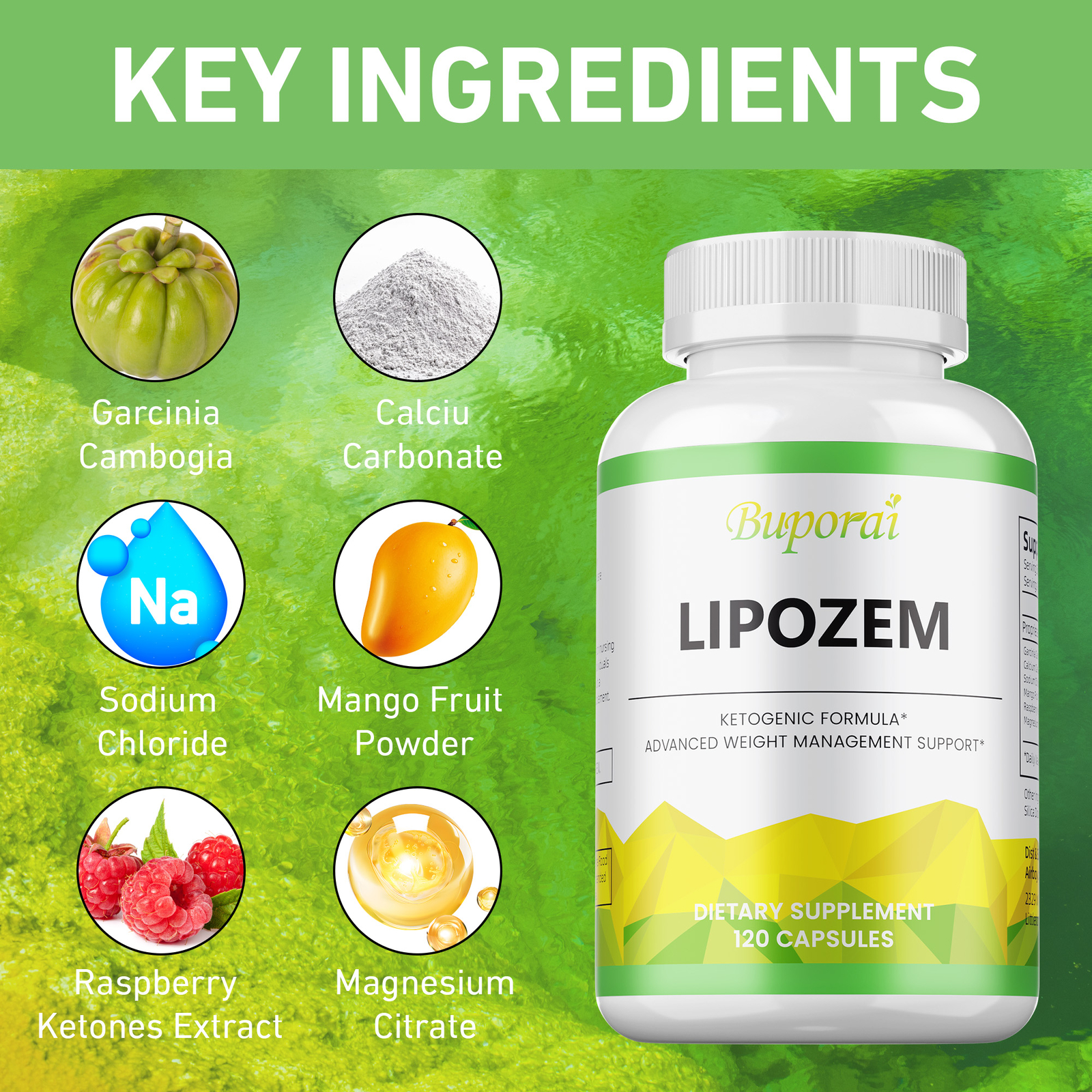 Lipozem Capsules – Advanced Weight Management Support & Gut Health, Fat Burning